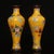 Traditional Late 20th Century Pair of Yellow Cloisonné Enamel Dragon and Phoenix Vases For Sale - Image 3 of 9