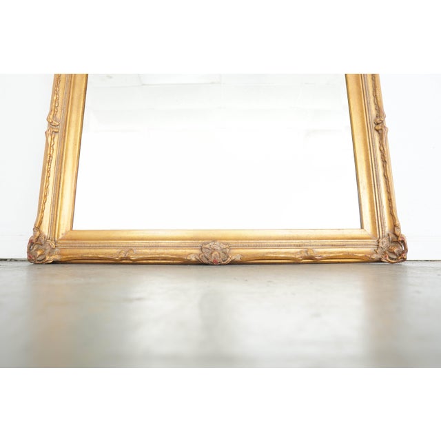 Wood Vintage De La Torre Bros. Louis XV Style Giltwood Wall Mirror For Sale - Image 7 of 16