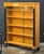 Biedermeier Open Bookcases of Curly Maple With Ebonized Columns - Two Available For Sale - Image 9 of 16