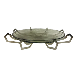 Jean Louis Deniot Modern Silver Iron Eye Low Bowl