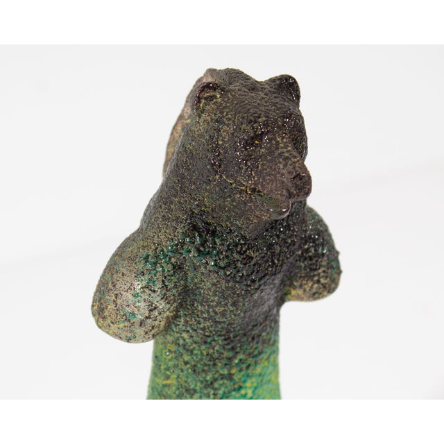Black Kjell Engman Kosta Boda Well Series Bear For Sale - Image 8 of 9