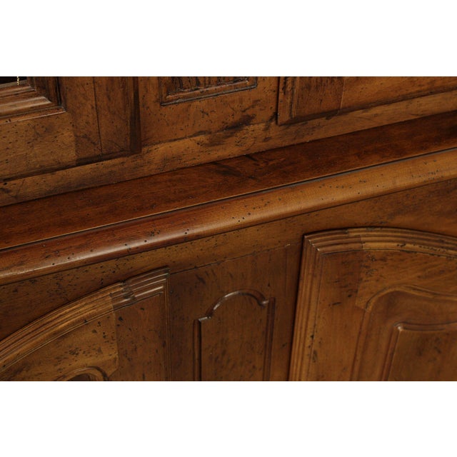 Henredon French Country Style Monumental Bookcase Cabinet For Sale - Image 10 of 12