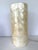 1990s Handcrafted 11-Inch Capiz Shell Cylinder Table Lamp For Sale - Image 4 of 9