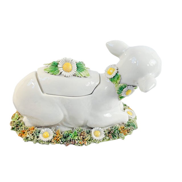 Ceramic Mid 20th Century Italian Majolica Lamb Tureen For Sale - Image 7 of 7
