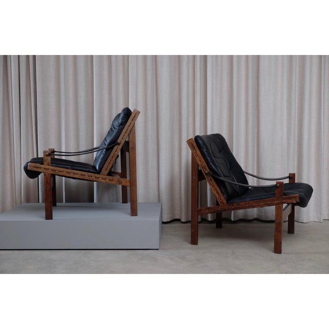 Set of Hunter Easy Chairs by Torbjørn Afdal for Bruksbo, 1960s For Sale - Image 6 of 11