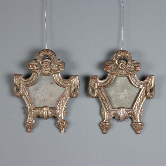 Neoclassical Carved Wood Cartaglories, Set of 2 For Sale - Image 11 of 11
