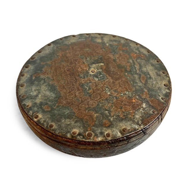 Indian Antique India Rustic Tobacco Container For Sale - Image 3 of 5