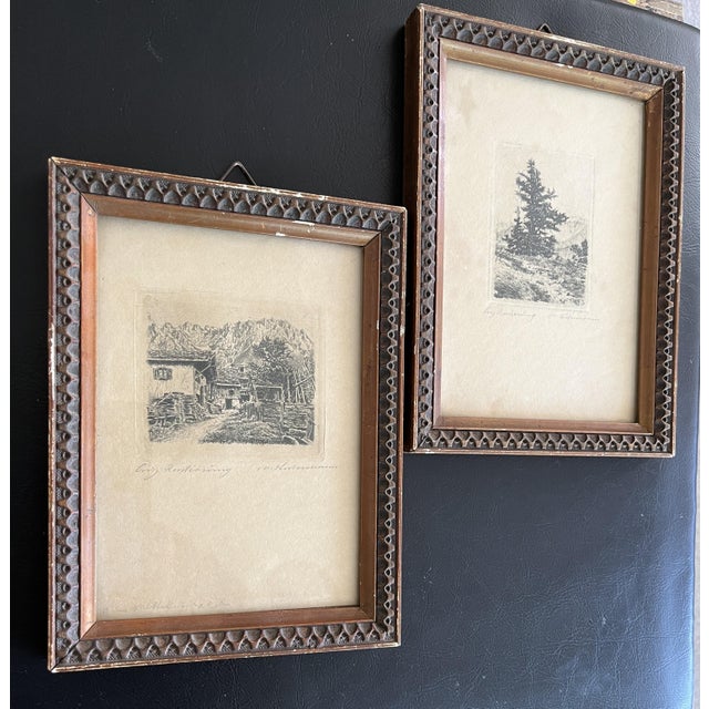 M.Wielmann, German Landscape, 1930, Etching & Paper For Sale - Image 11 of 12