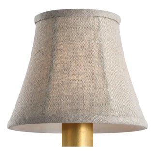 Visual Comfort Signature 5" Natural Linen Bell Empire Shade For Sale