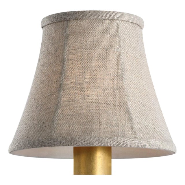 Visual Comfort Signature 5" Natural Linen Bell Empire Shade For Sale