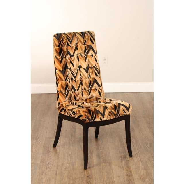 Mid-Century Modern Custom Craft Set Of Six Upholstered Dining Chairs For Sale - Image 3 of 18