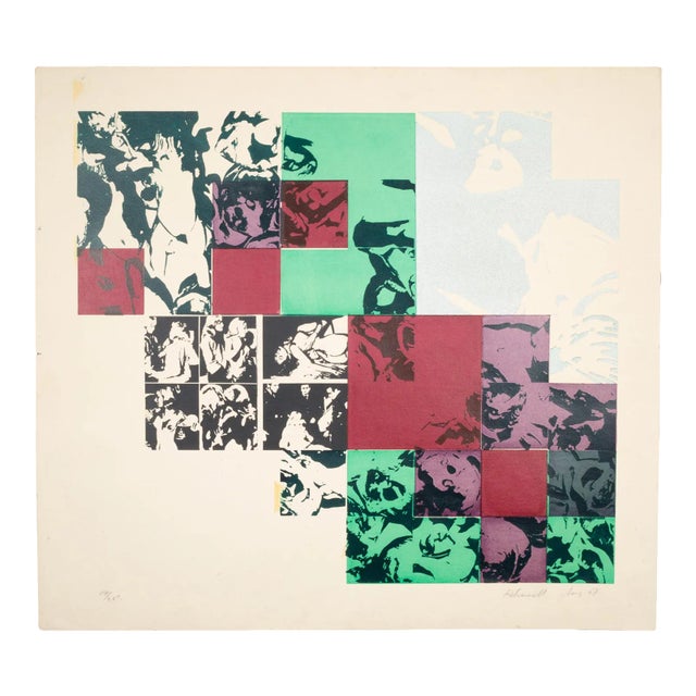 Midcentury Limited Edition Lithograph From 1967, Signed and Numbered 14/25 For Sale