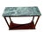 Green Vintage Regency-Style Console Table With Green Marble Top Attributed to Bombay Company For Sale - Image 8 of 12