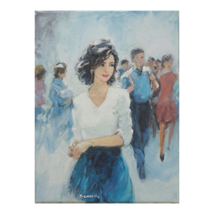 Original Oil Painting of Cityscape
