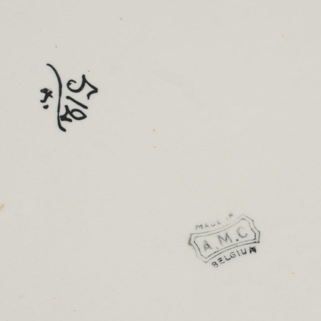 Art Deco Faience Ceramic Dresser Bowl, Pitcher and Boxes by Auguste Mouzin For Sale In Atlanta - Image 6 of 18