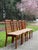 1980s Koda Woodcraft Danish Modern Teak Slat Back Side Dining Chairs -4 For Sale - Image 4 of 8
