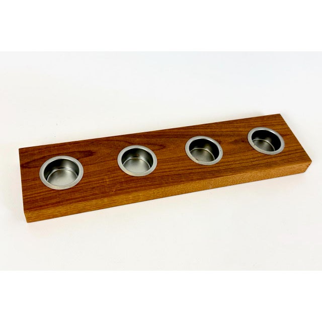 Mid-Century Modern Mid-Century Modern Teak Candleholder by Esko Saarinen, 1960s For Sale - Image 3 of 11