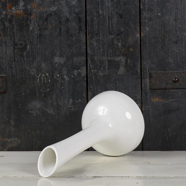 Ceramic Vintage White Ceramic Vase from Rometti For Sale - Image 7 of 10
