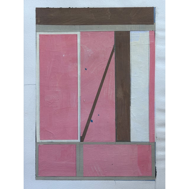 Discover the allure of contemporary art with this stunning 11x15" original collage painting, expertly crafted to bring...