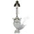 Early 20th Century Antique Porcelain Lamp, Versailles Cherub Handled Urn For Sale - Image 5 of 12