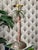 Brown Vintage Tropical Tiki Jungle Safari Banana Palm Tree and Monkey Metal Table Lamp Attributed to Frederick Cooper For Sale - Image 8 of 18