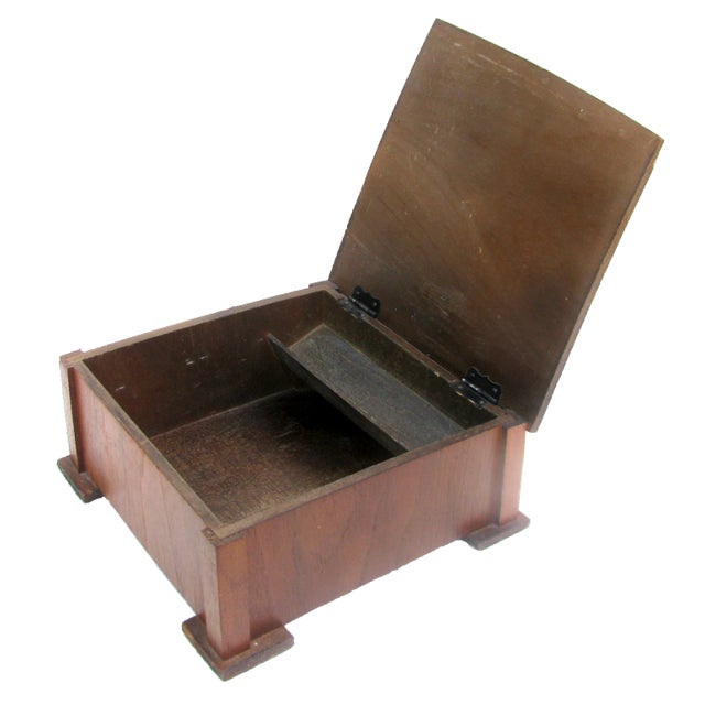 Art Deco Art Nouveau Decoupage Vanity / Entry Box For Sale - Image 3 of 6