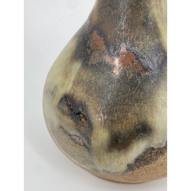 Mid-Century Modern Studio Ceramic Model 1918 Vase with Running Glaze from Axella, Denmark, 1960s For Sale - Image 3 of 18