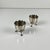 Antique Art Nouveau Tripod Egg Cups in Nickel Silver, 1920s, Set of 2 For Sale - Image 6 of 9