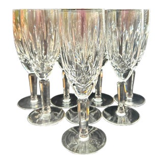 1980s Vintage Waterford Crystal “Kildare” Flute Glasses - Set of 8 For Sale