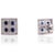 Not Yet Made - Made To Order Art Deco Blue Sapphire & Diamond Square Halo Wedding Stud Earrings - 2 Pieces For Sale - Image 5 of 13