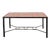 1960s French Schumacher Vallauris Iron Coffee Table with Red Tile Top For Sale