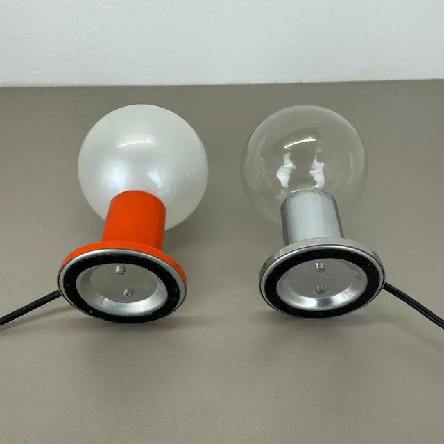 Set of Table Light Glass Bulb by Motoko Ishi for Staff Lights, 1970s, Set of 2 For Sale - Image 14 of 18