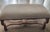 Cream Kreiss Collection Original Beige Gorgeous Large Ottoman Studded With Wood Legs For Sale - Image 8 of 12