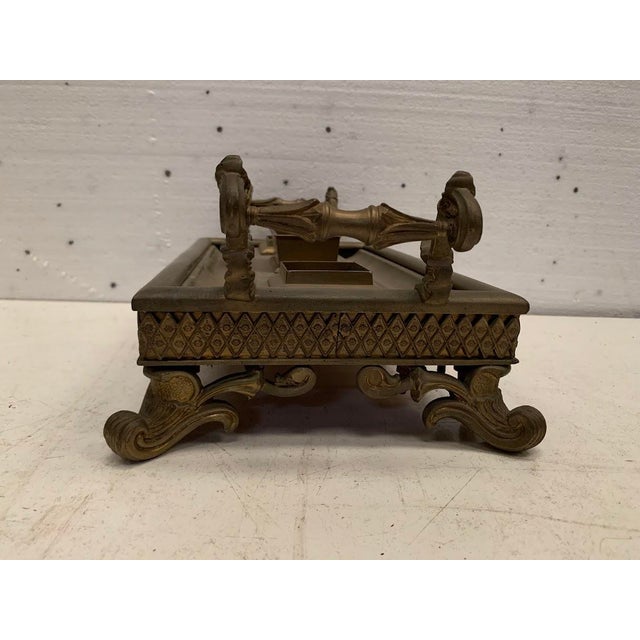 Napoleon III Style Bronze Inkwell, 20th Century For Sale - Image 5 of 8