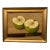 20th Century Oil Painting Green Apples For Sale