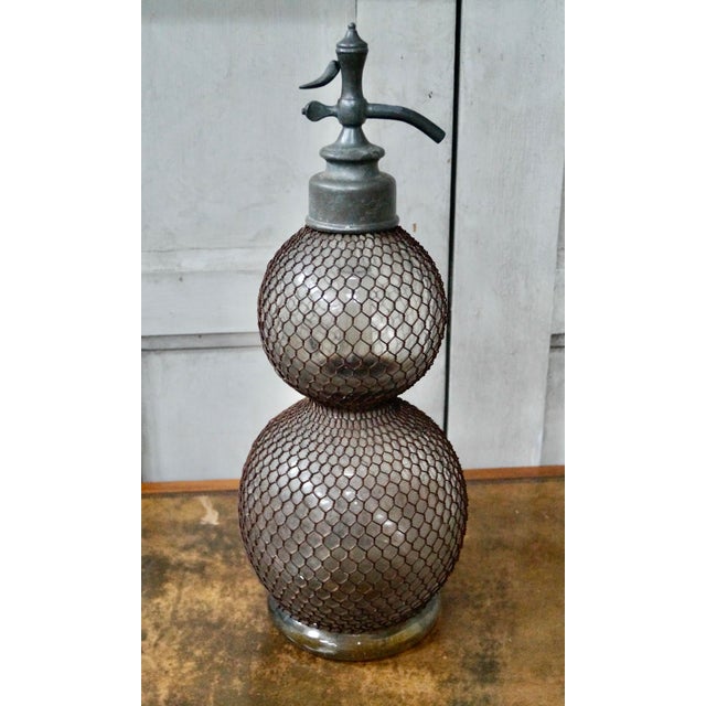 Gray French Double Gourd Soda Syphon, 1890s For Sale - Image 8 of 9