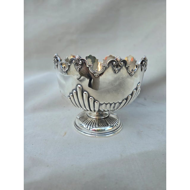 English Early 19th Century James Dixon & Son Sterling Monteith Bowl For Sale - Image 3 of 10