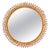 Large Vintage Round Mirror in Rattan and Wicker by Franco Albini, 1960s For Sale