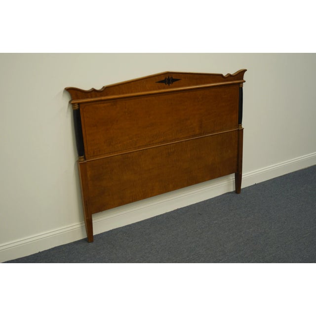 Mid-Century Modern Vintage Antique Asian Inspired Mid Century Modern Full Size Headboard 1451 For Sale - Image 3 of 8