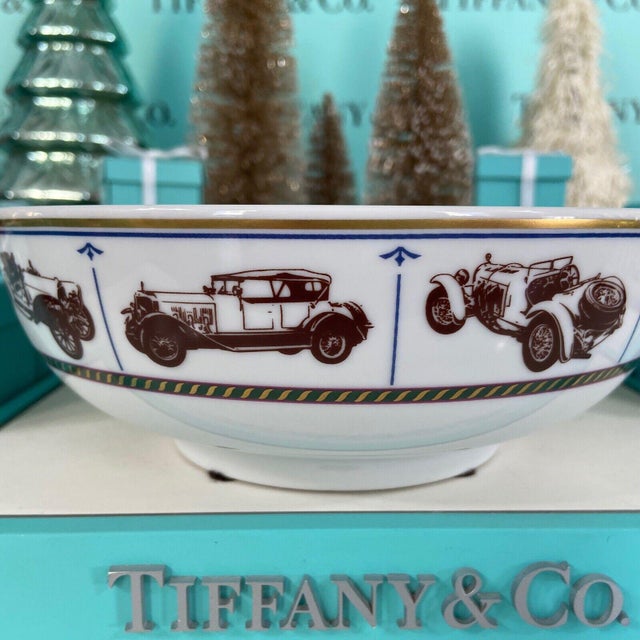 Tiffany and Co. Tiffany Mercedes Benz Porcelain Bowl Commemorative - Made in Japan For Sale - Image 4 of 14
