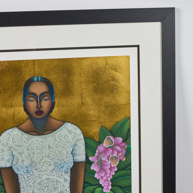 Vintage Nivia Gonzalez Signed+ Numbered Serigraph "Echo of Lost Eden", For Sale In Los Angeles - Image 6 of 6