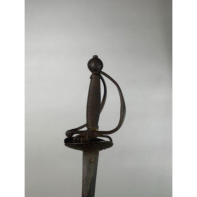 Early 18th Century Court Sword with Multiple Branches in Openwork Iron For Sale - Image 11 of 11