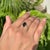 1.96ct Marquise Cut Black Diamond Solitaire Ring Size 5 in 14k White Gold For Sale In New York - Image 6 of 15