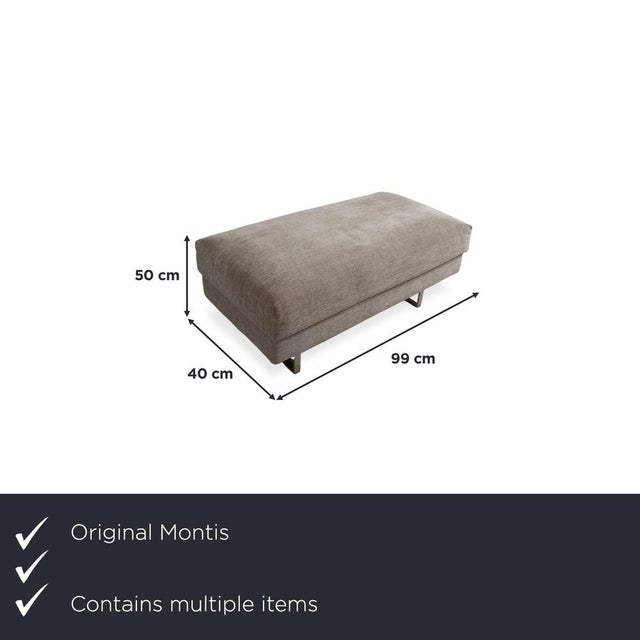 Modern Montis Axel Fabric Four-Seater Sofa and Ottoman, Set of 2 For Sale - Image 3 of 18