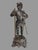 Silver Antique Victorian Figural Cast Metal Statue of a Knight or Gladiator For Sale - Image 8 of 8