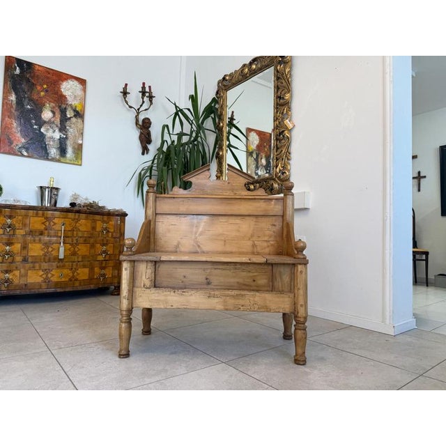 Wood Kitchen Storage Bench For Sale - Image 5 of 9