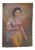 Young Asian Woman Oil on Canvas C.1940s For Sale
