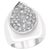 4.2 Carat Pave Diamonds Unisex Cocktail Ring 34 Grams 14 Karat White Gold Estate For Sale - Image 15 of 18