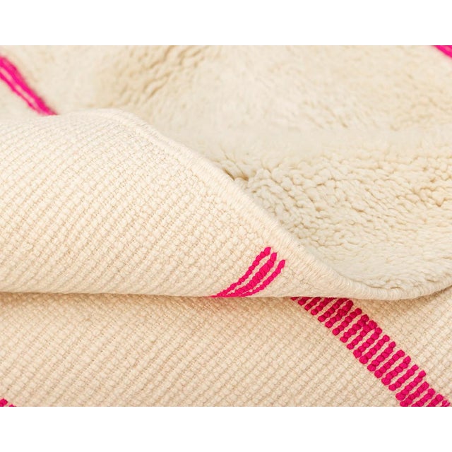 Textile Hand-Knotted Wool Rug by Azele Studio For Sale - Image 7 of 11