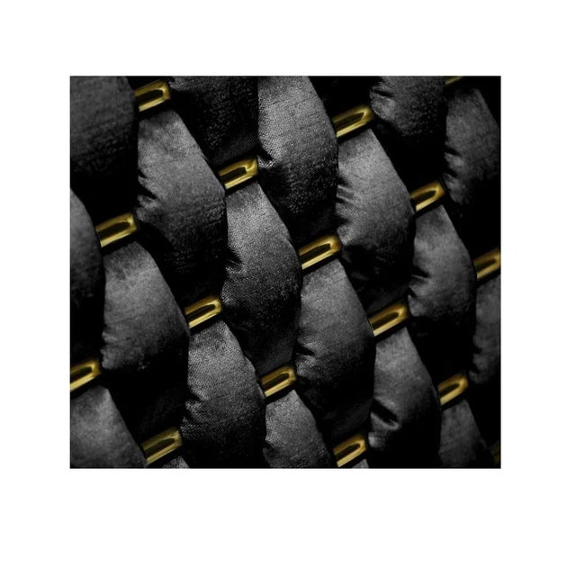 Lust day bed by memoir essence dimensions: d 80 x w 210 x h 55 cm. Materials: polished brass and velvet fabric mrg 956....